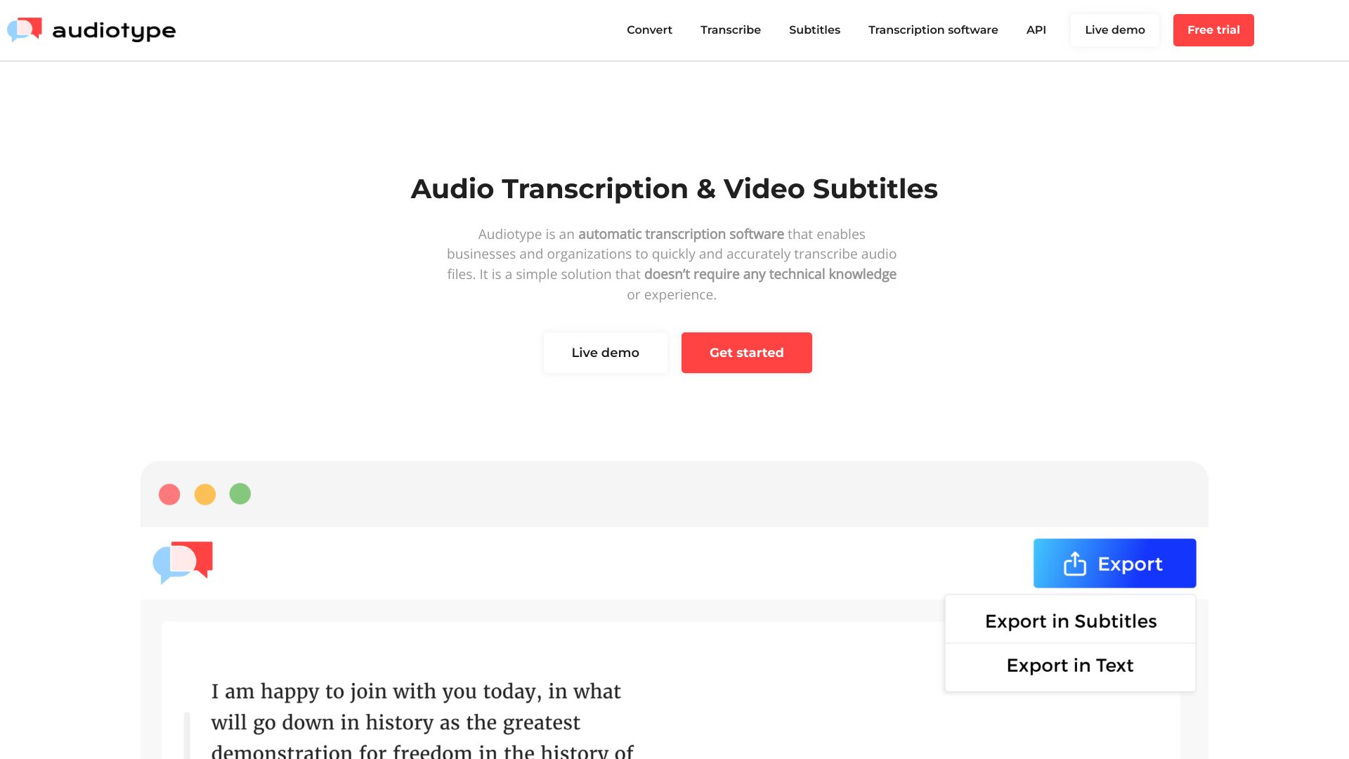Audiotype