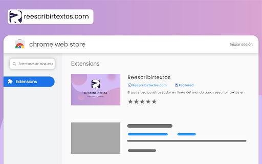 Reescribirtextos.com - 谷歌插件