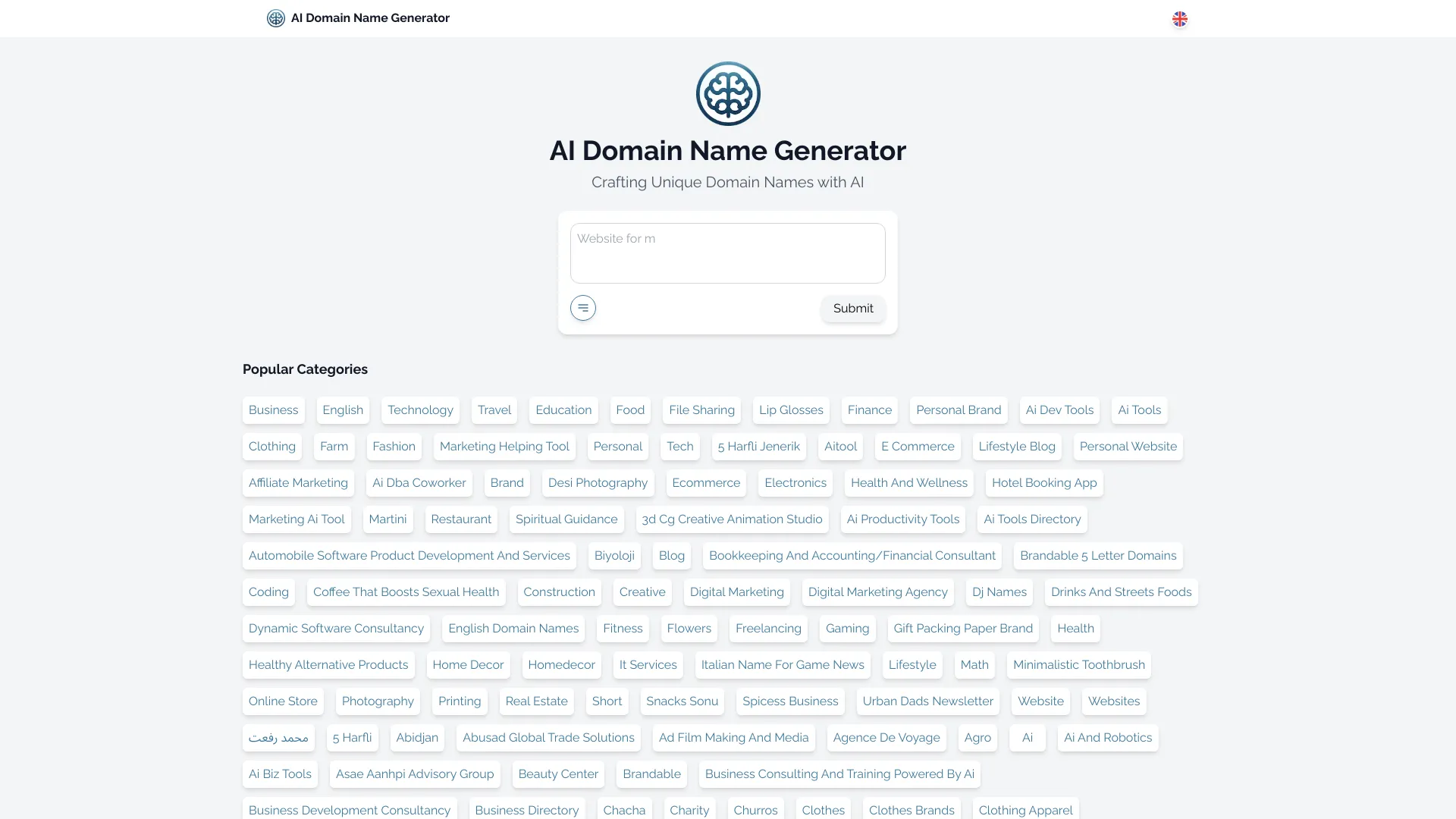 AI Domain Name Generator