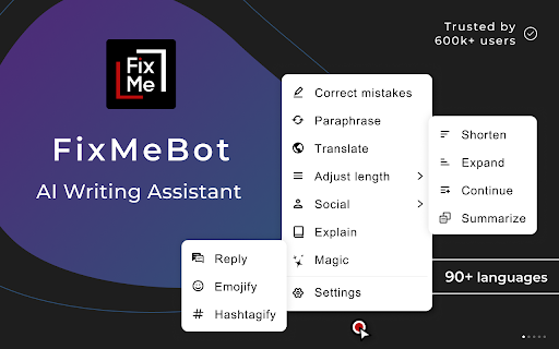 FixMeBot - 谷歌插件