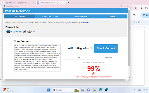 AI-Plag Scanner, AI Proof Paraphraser, and Essay Generator - 谷歌插件