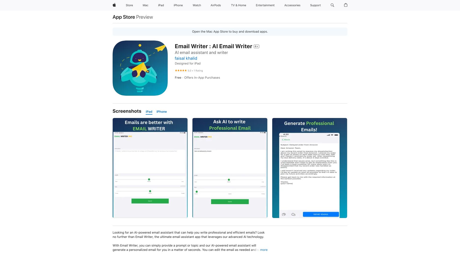 Email Writer : AI Email Writer