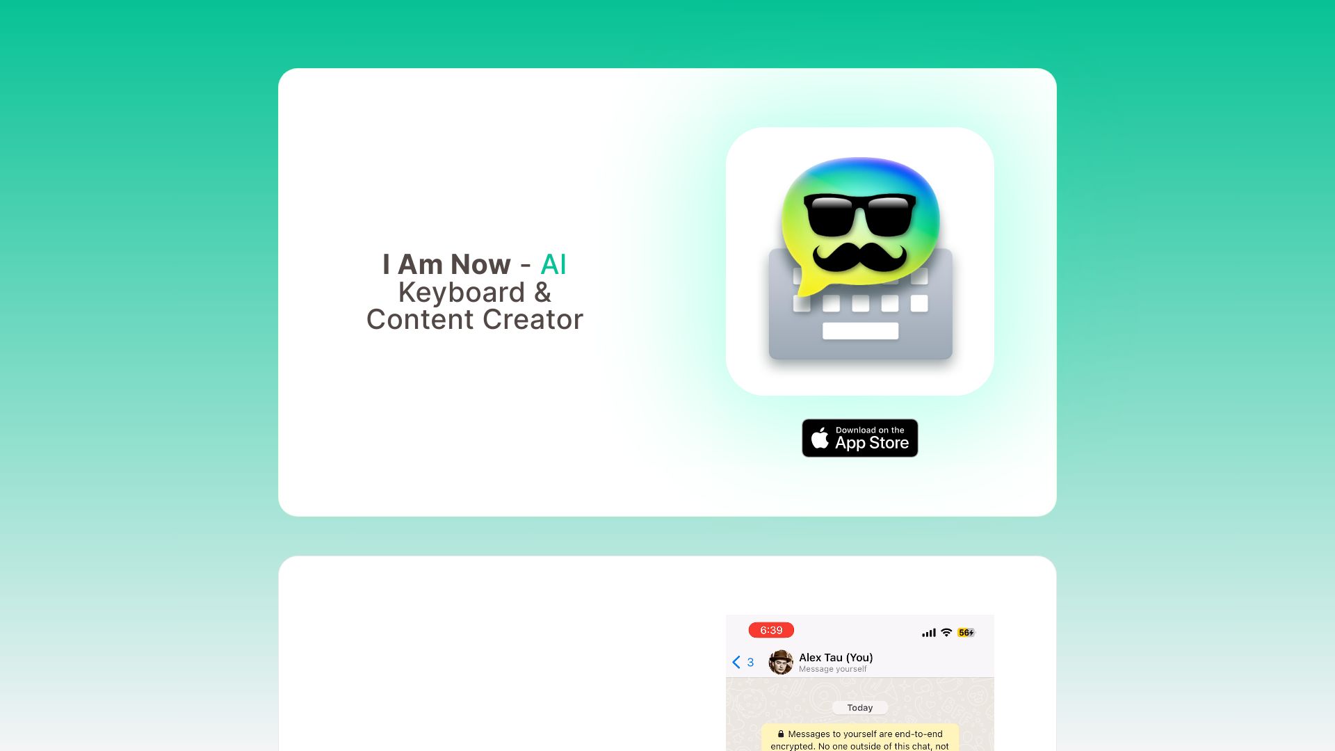 AI Content Creator App & iOS Keyboard