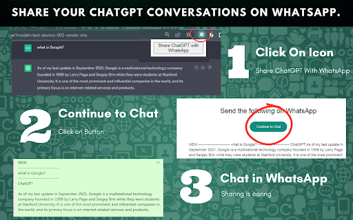 ChatGPT for WhatsApp - 谷歌插件
