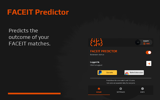 FACEIT Predictor - 谷歌插件