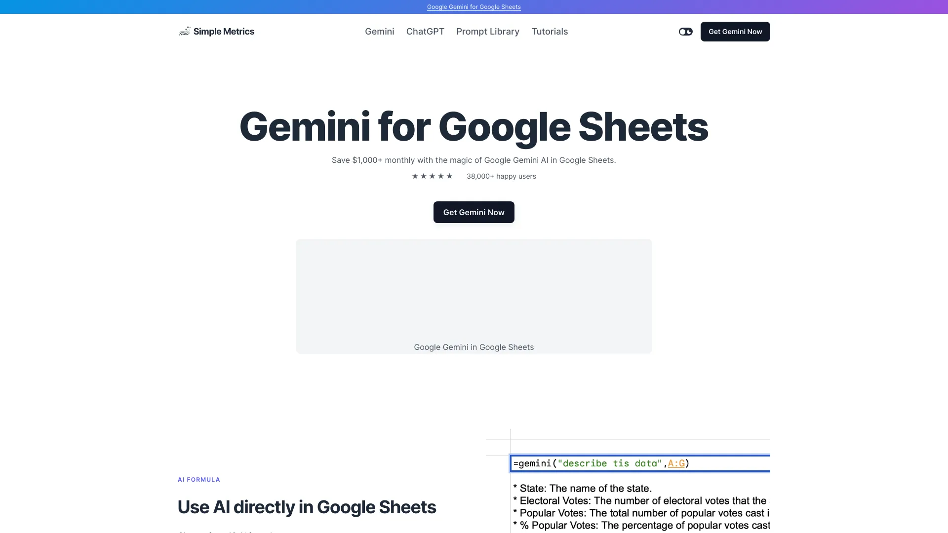 Simple Metrics