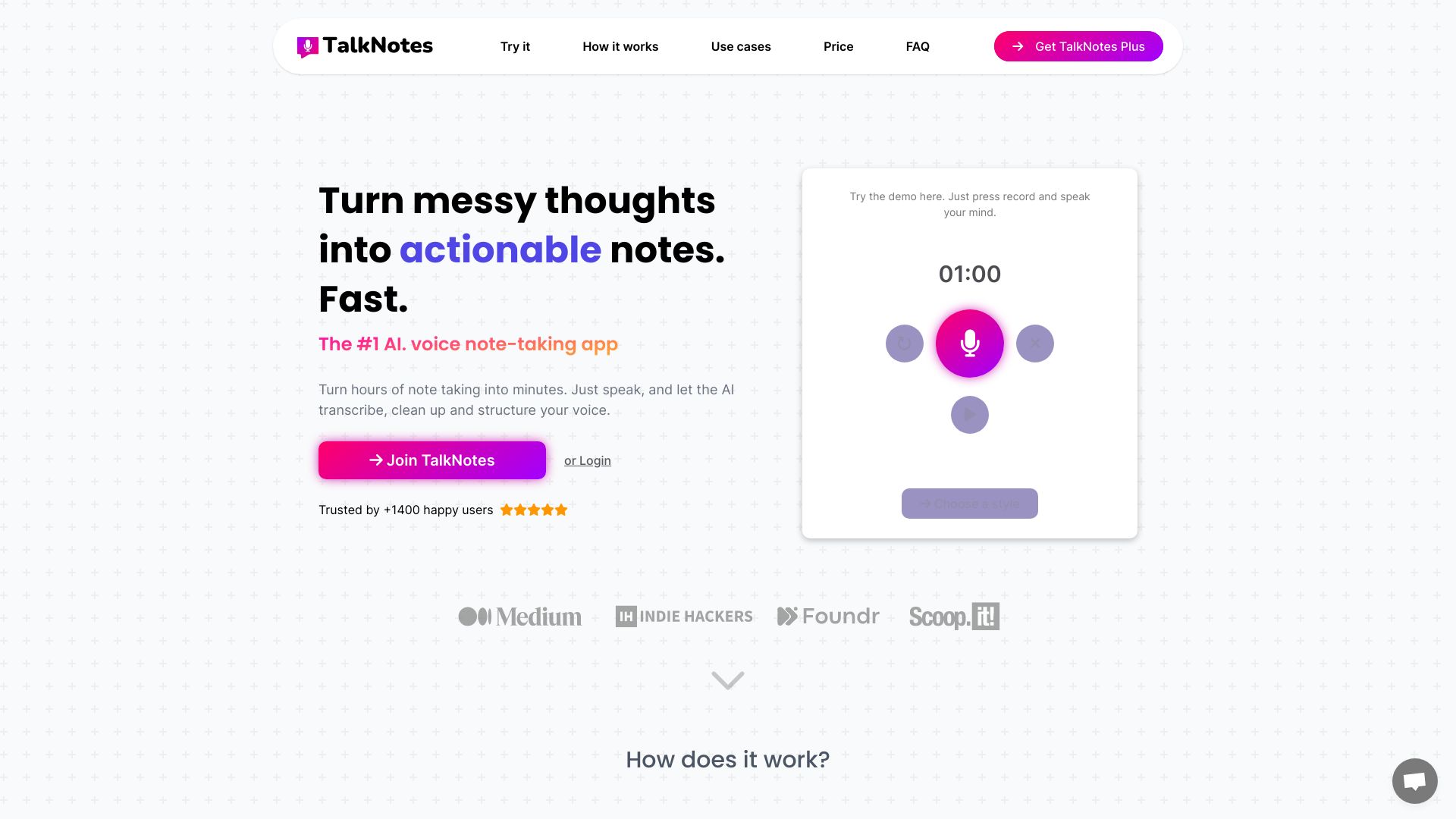Talknotes