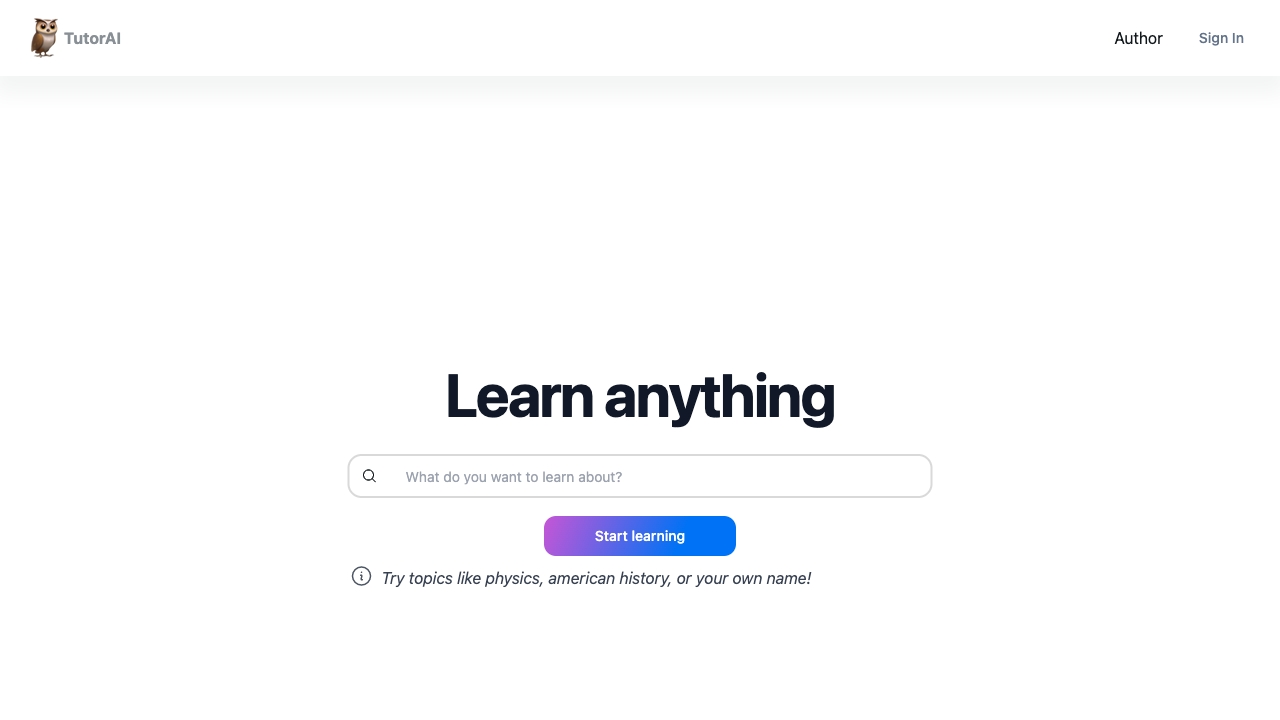 Tutor AI