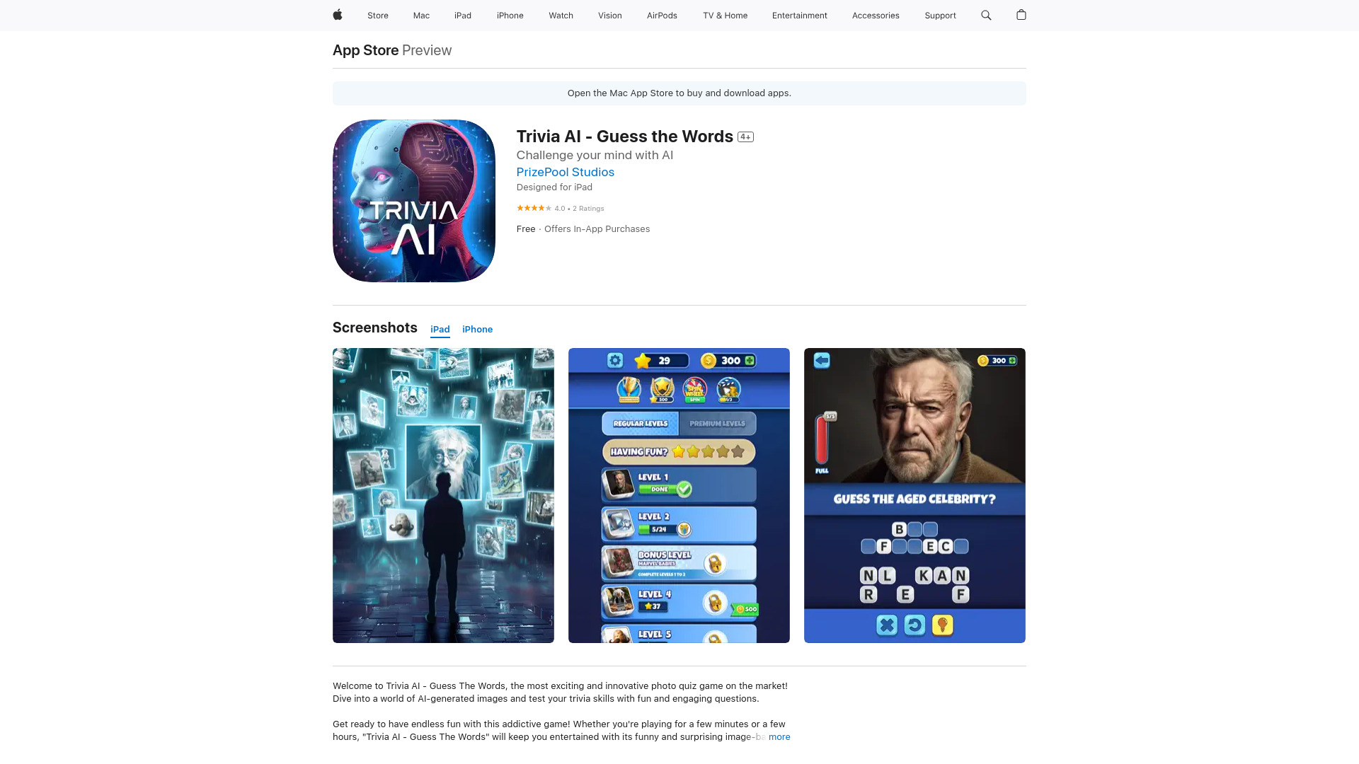 Trivia AI - Guess the Words