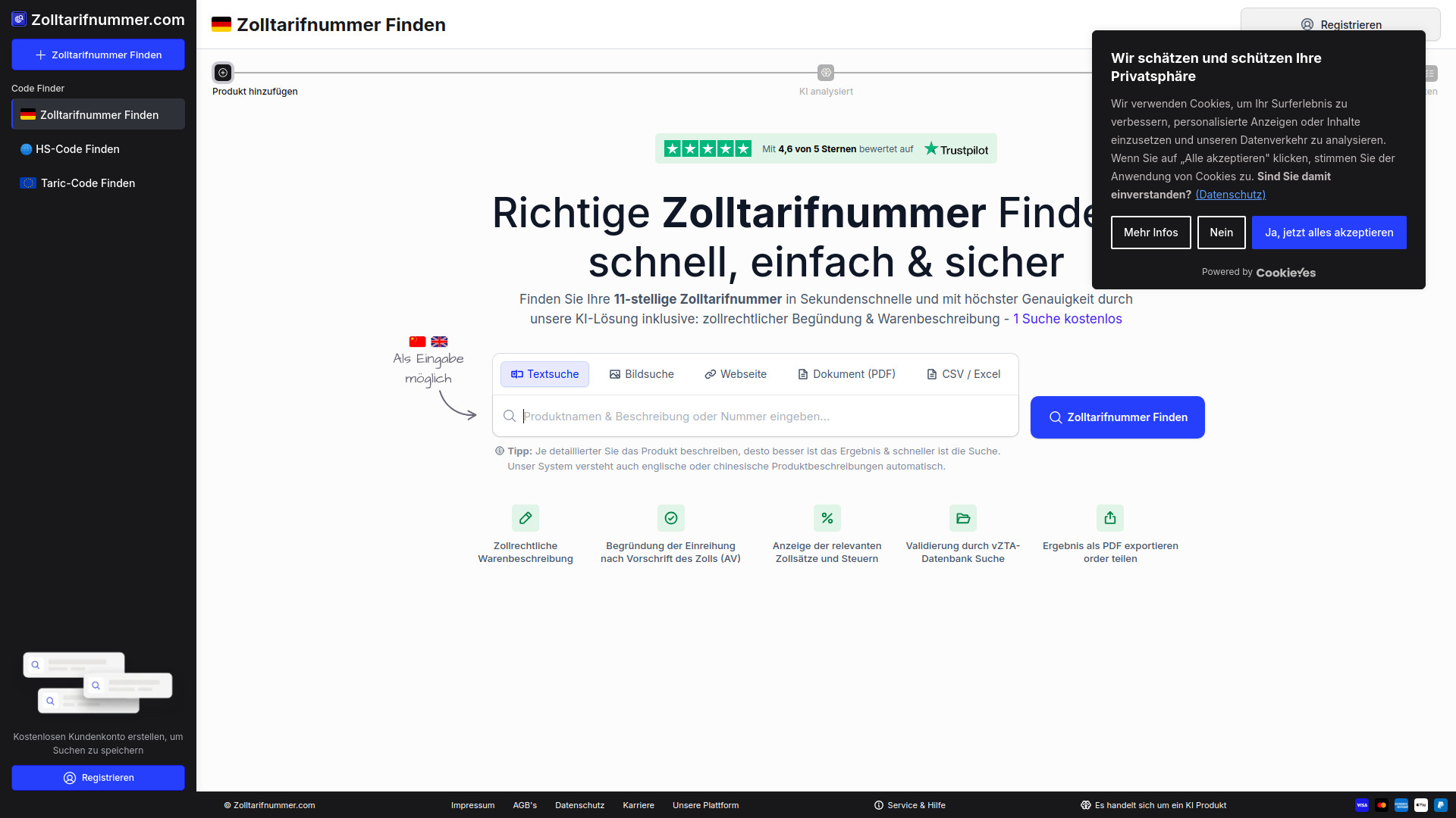 Zolltarifnummer.com