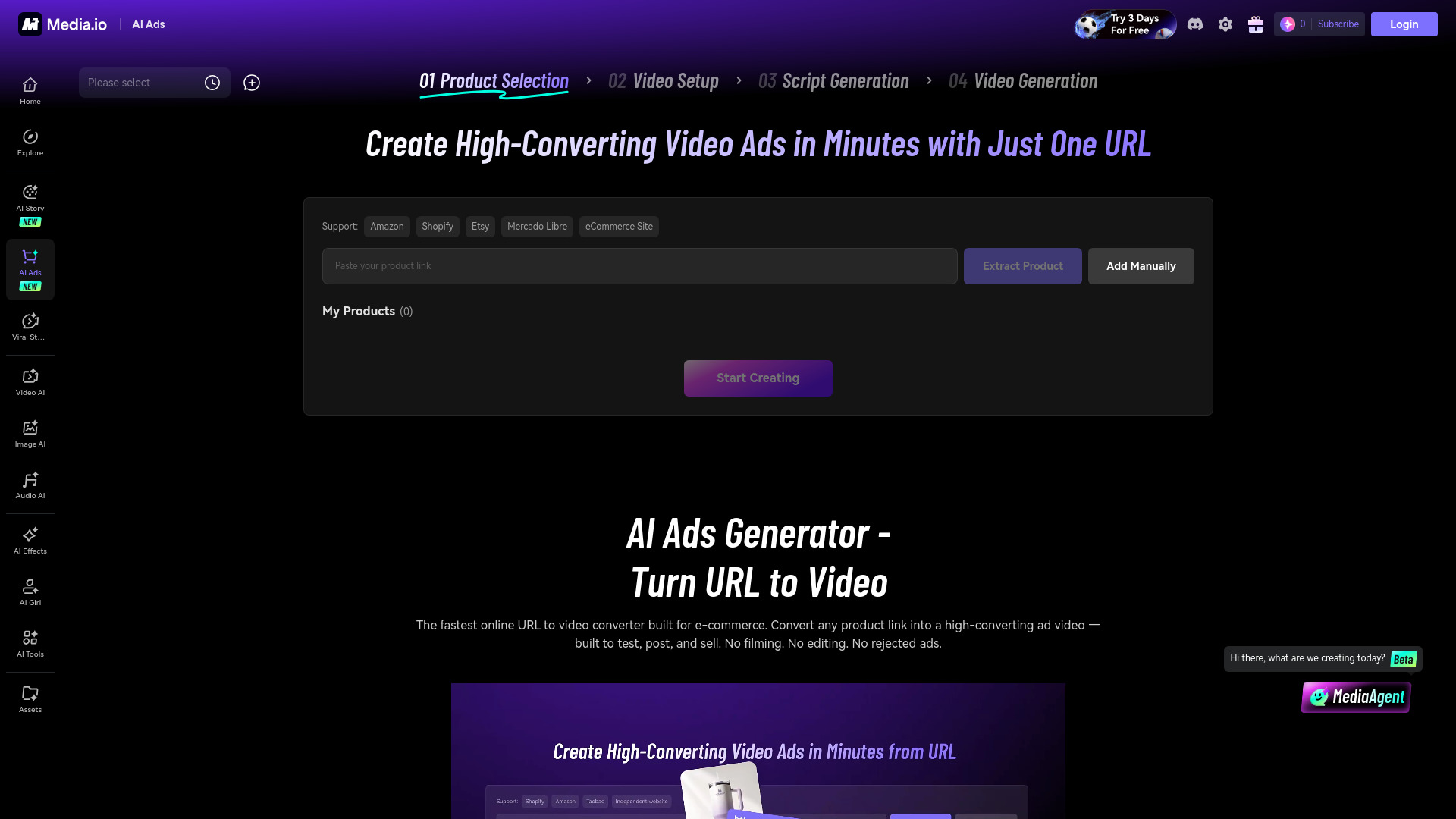 AI Video Ad Generator - Media.io