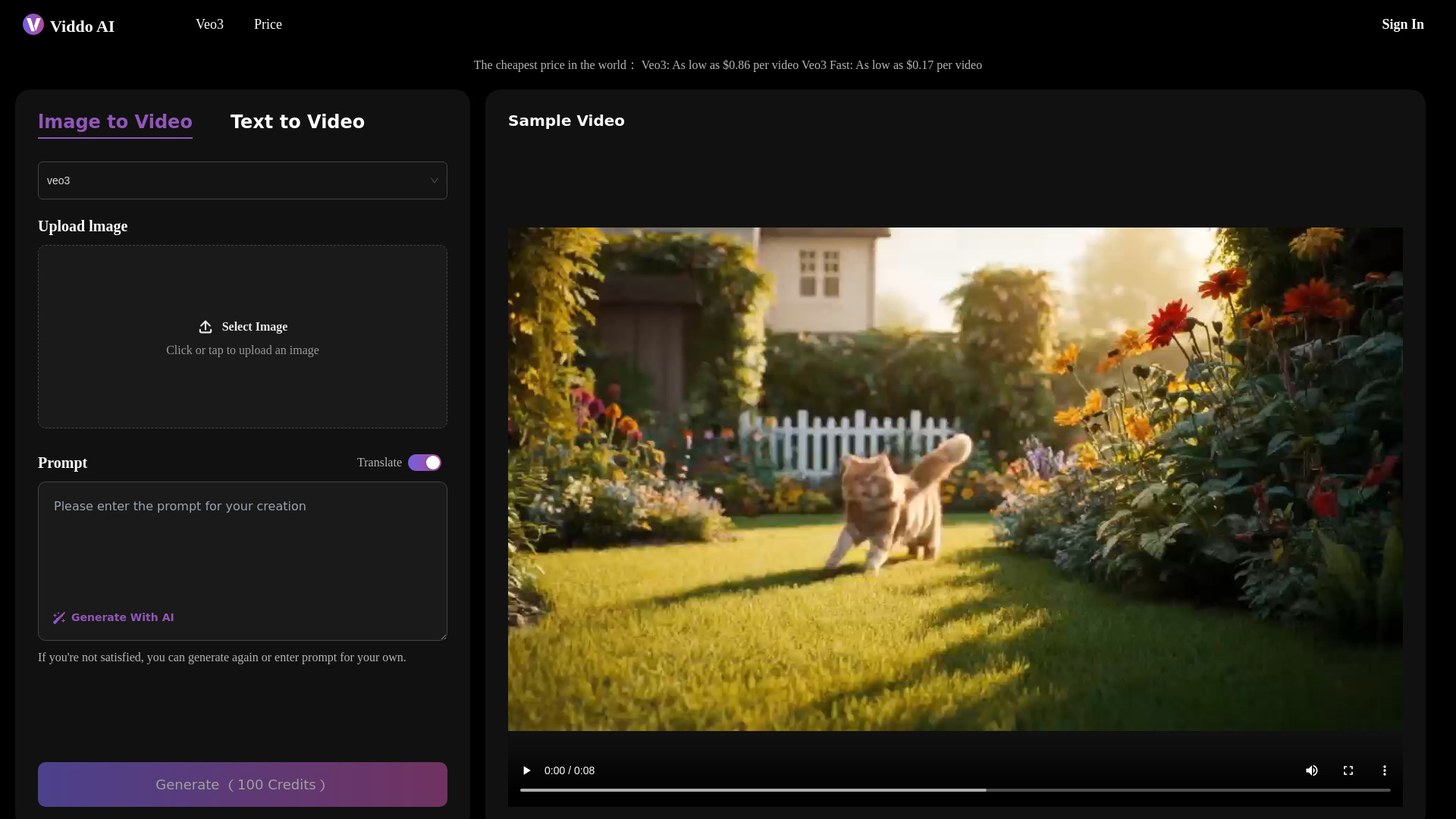 Viddo-Veo3 AI Video Generator