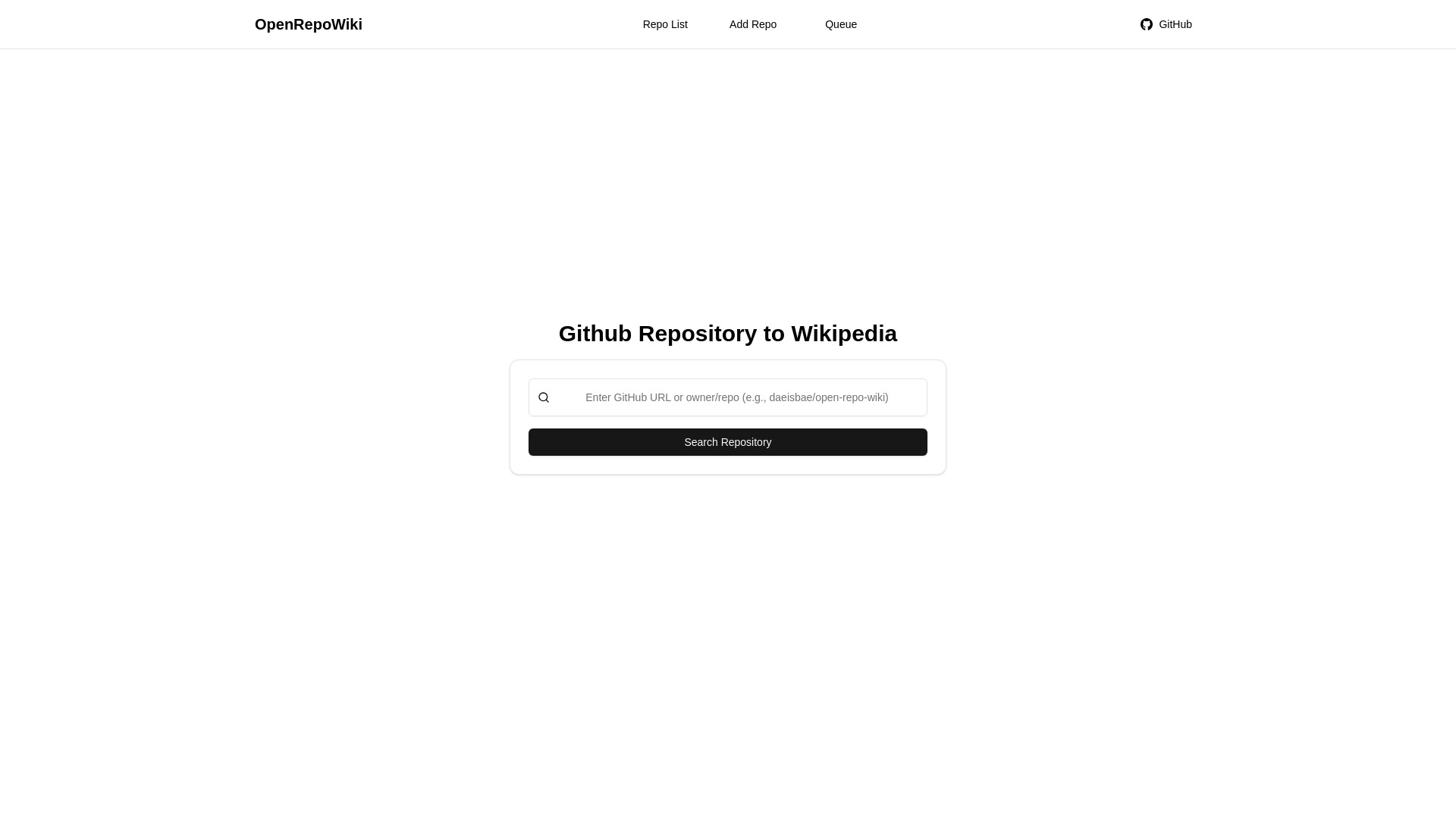 OpenRepoWiki