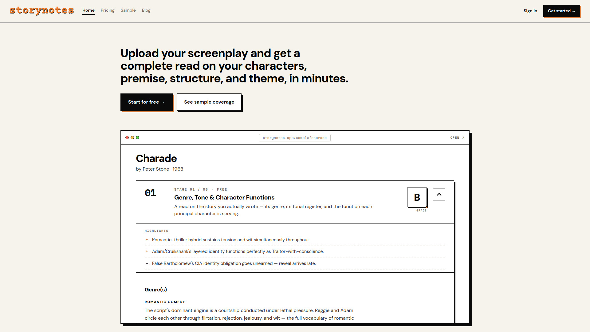 Story Notes