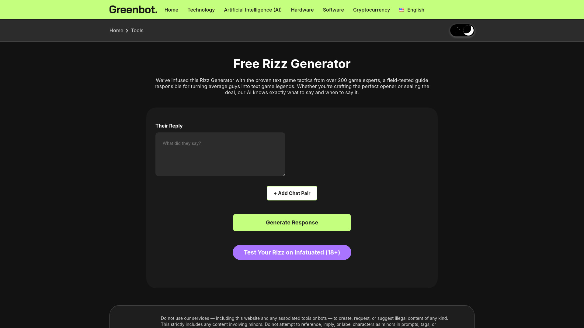 AI Rizz Generator