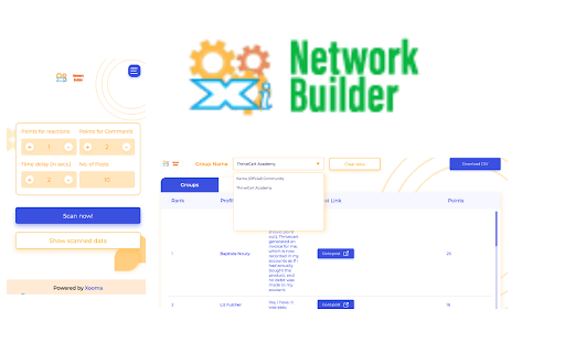 Xooma Intelligence Network Builder - 谷歌插件