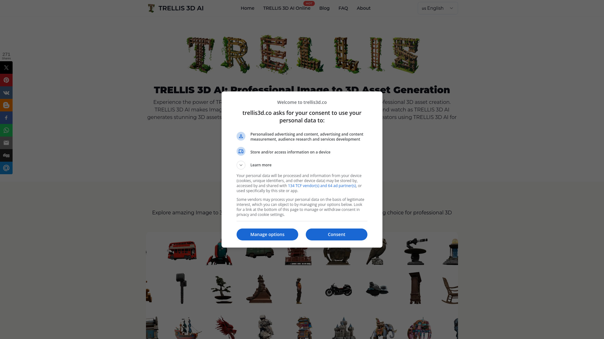 TRELLIS 3D AI