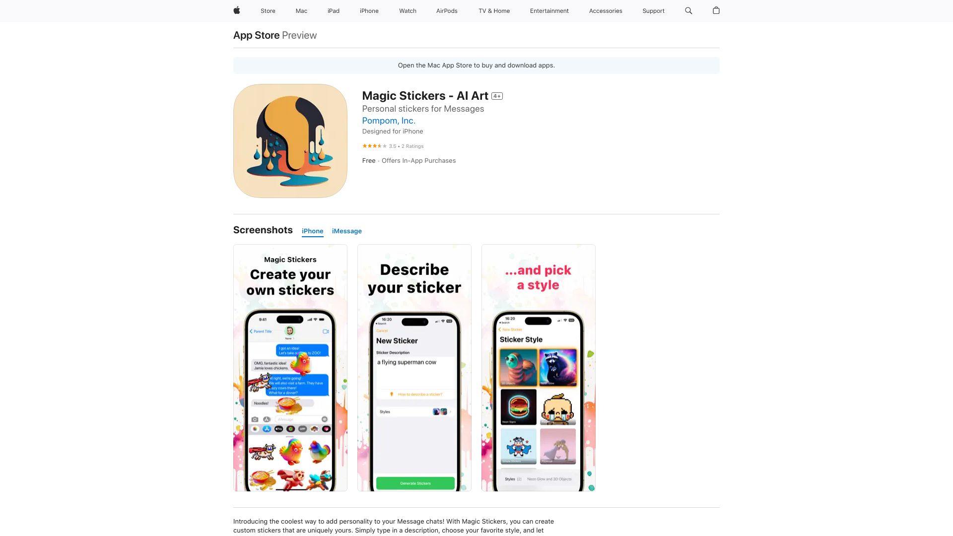 Magic Stickers - AI Art