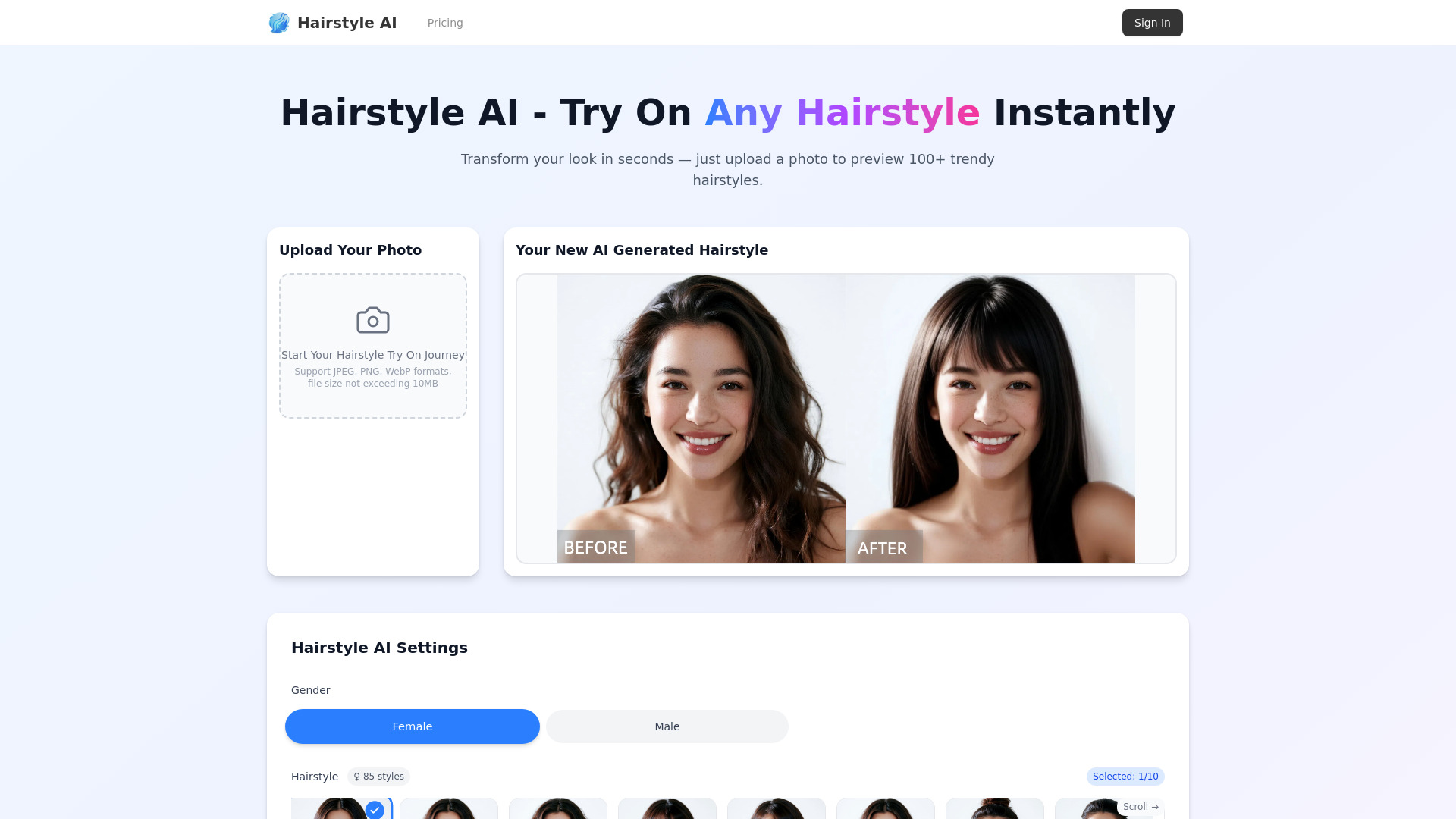 Hairstyle AI