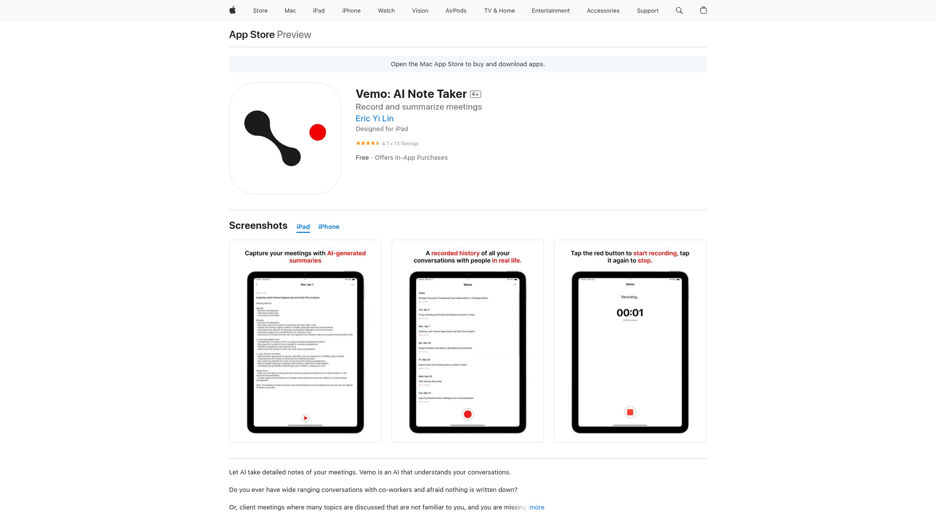 Vemo: AI Note Taker