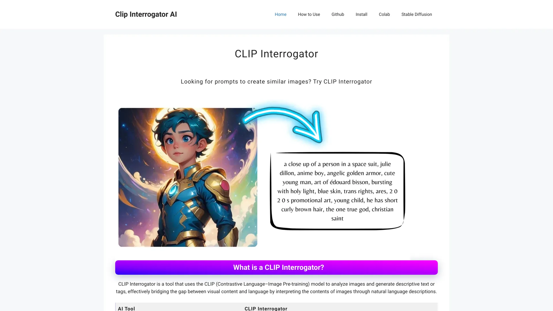 CLIP Interrogator AI