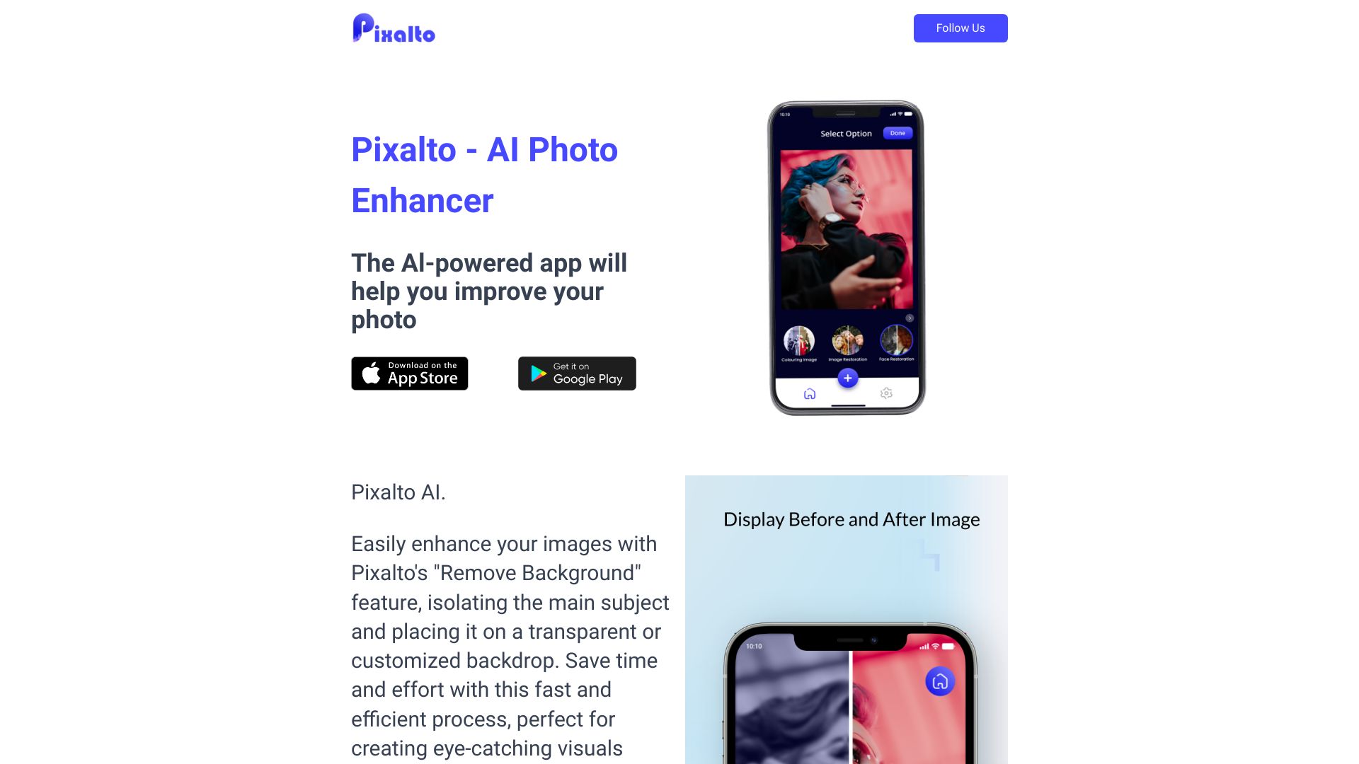 Pixalto AI Photo Enhancer