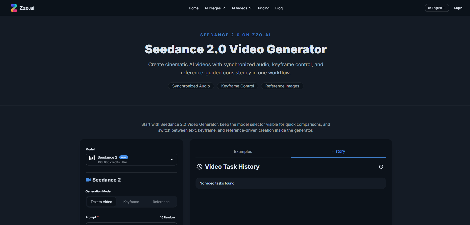 Seedance 2.0 Video Generator
