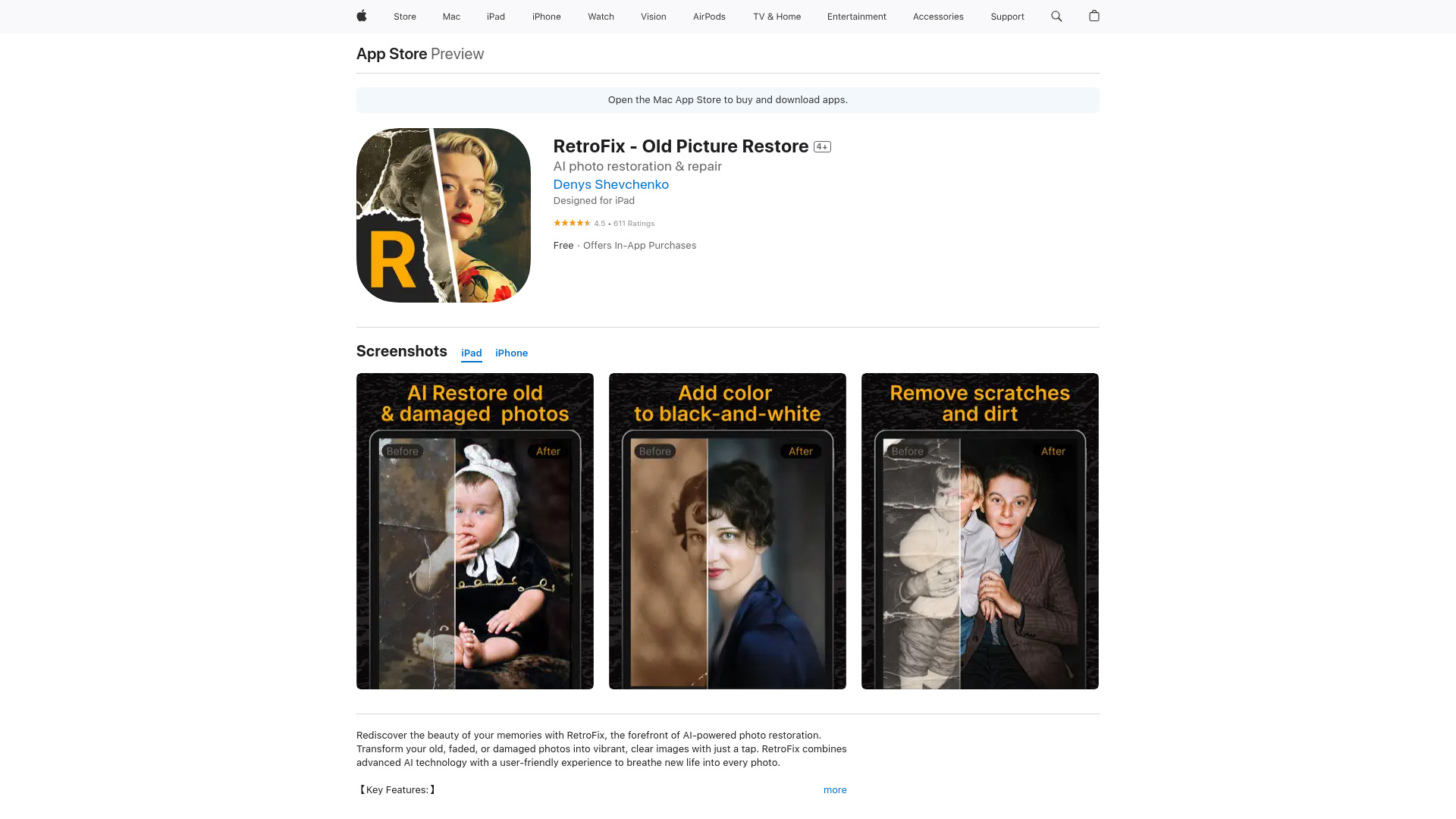 RetroFix - Old Picture Restore