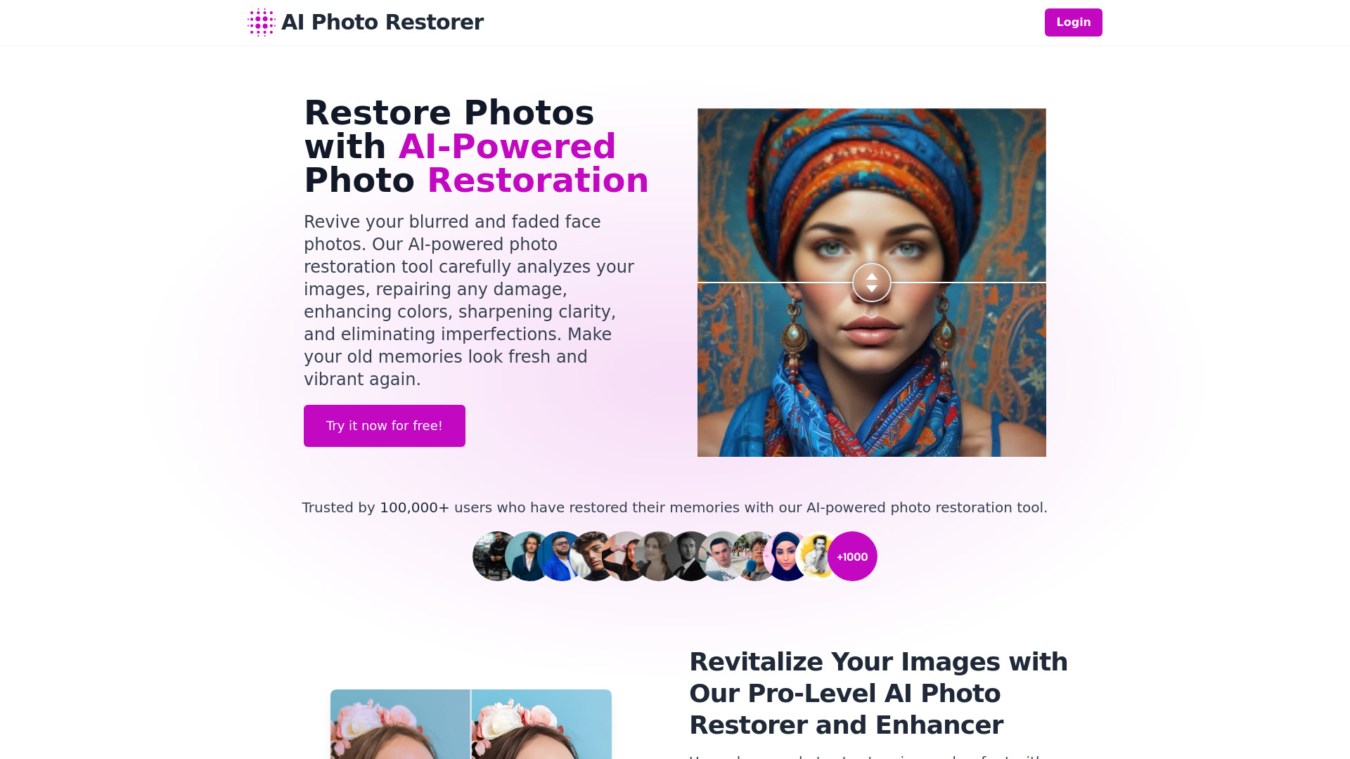 AI Photo Restorer