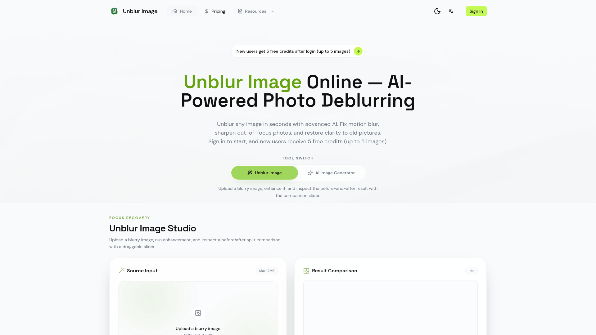Unblur Image