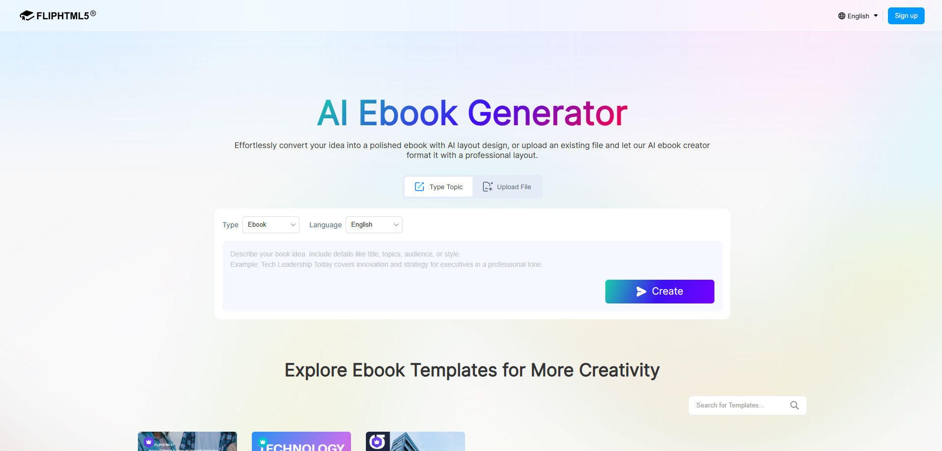 FlipHTML5 AI Ebook Generator
