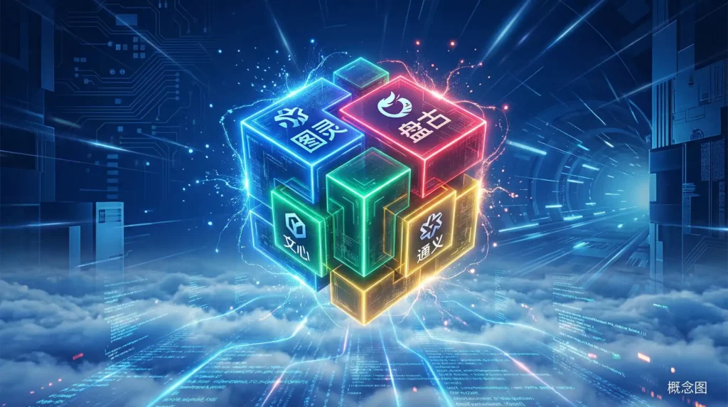 AI全能工具箱四模型热插拔架构概念图