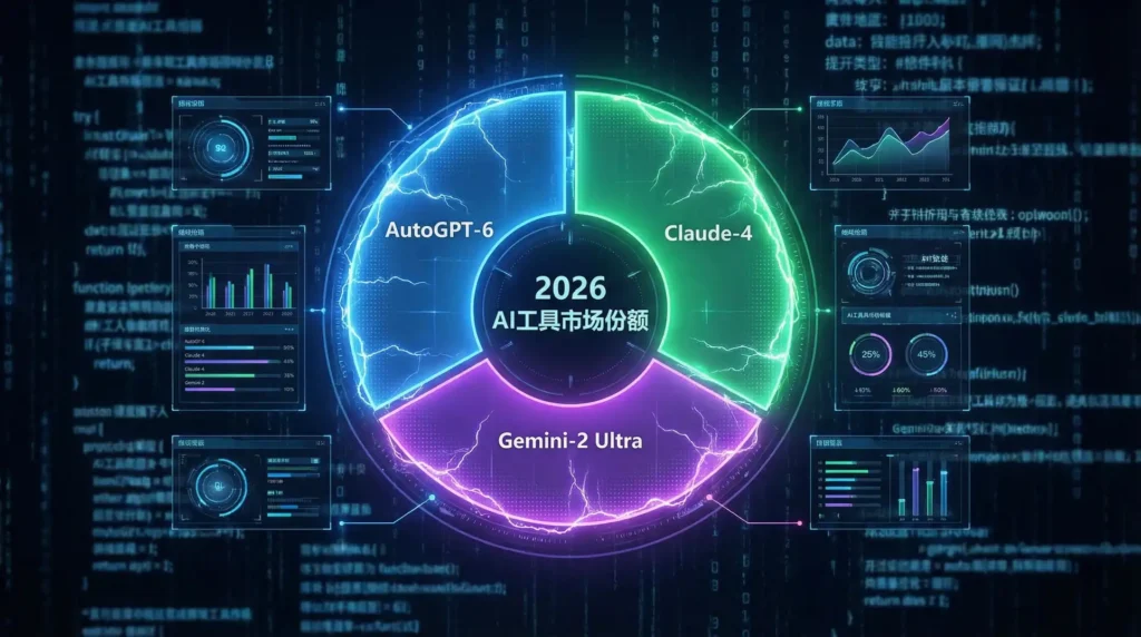 2026年AI工具市场份额三足鼎立