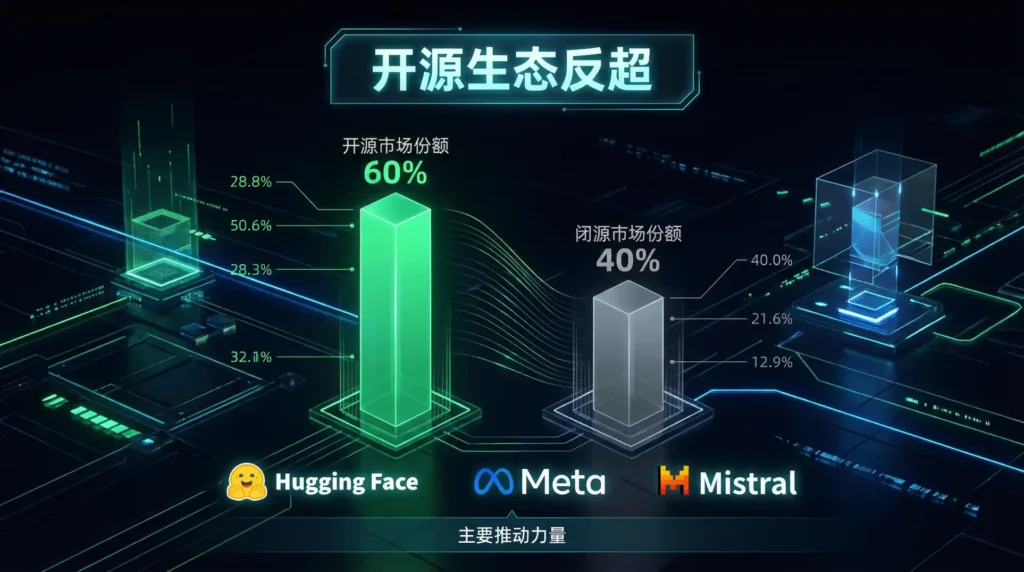2026年开源AI工具市场份额首次突破60%