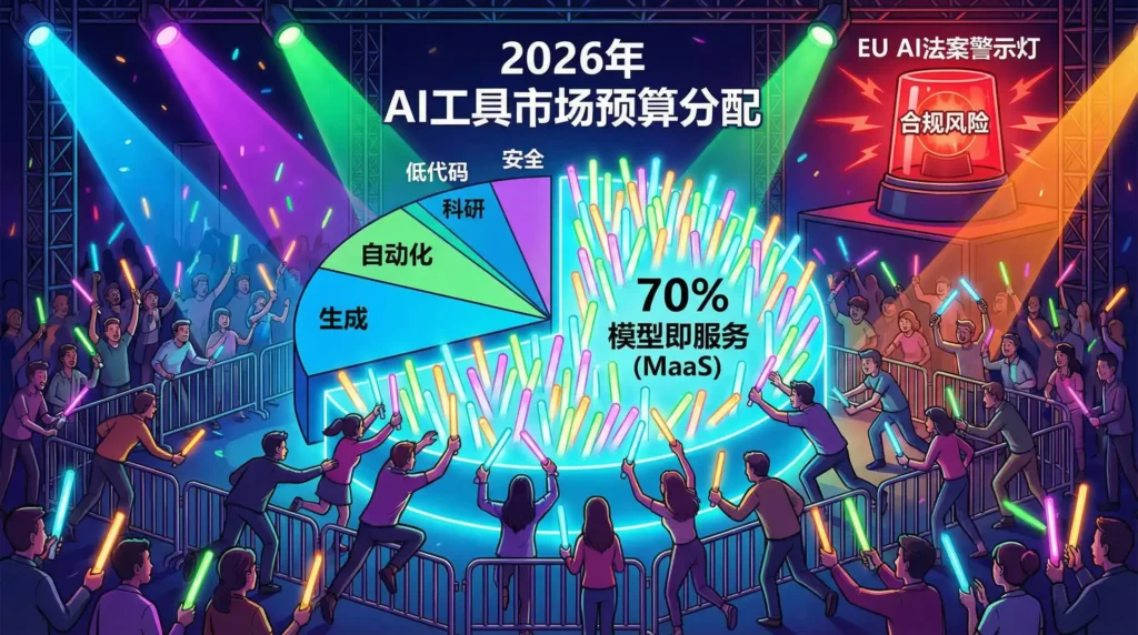 2026 AI市场预算分布图：模型即服务占七成，其余场景竞争激烈