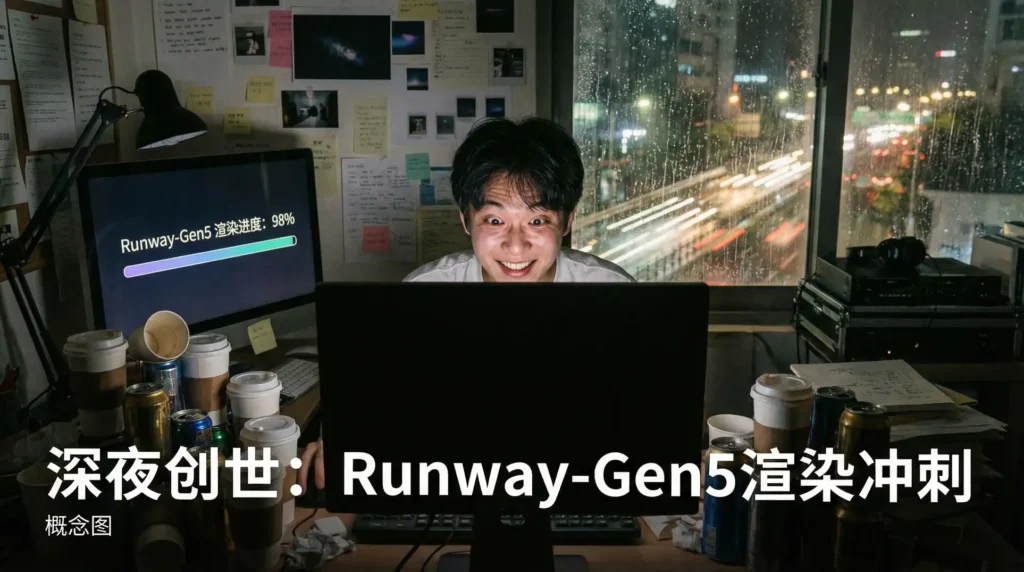 深夜零成本AI工具使用者