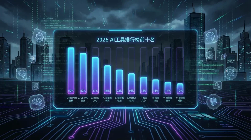 2026 AI排行榜Top10数据仪表盘