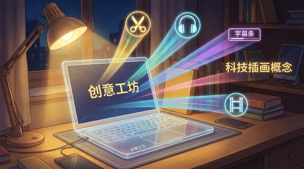 2026AI 工具智能剪辑 自动剪辑加字幕配音