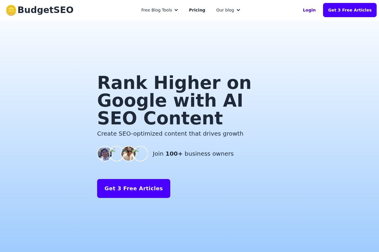 Budget-friendly AI Powered SEO