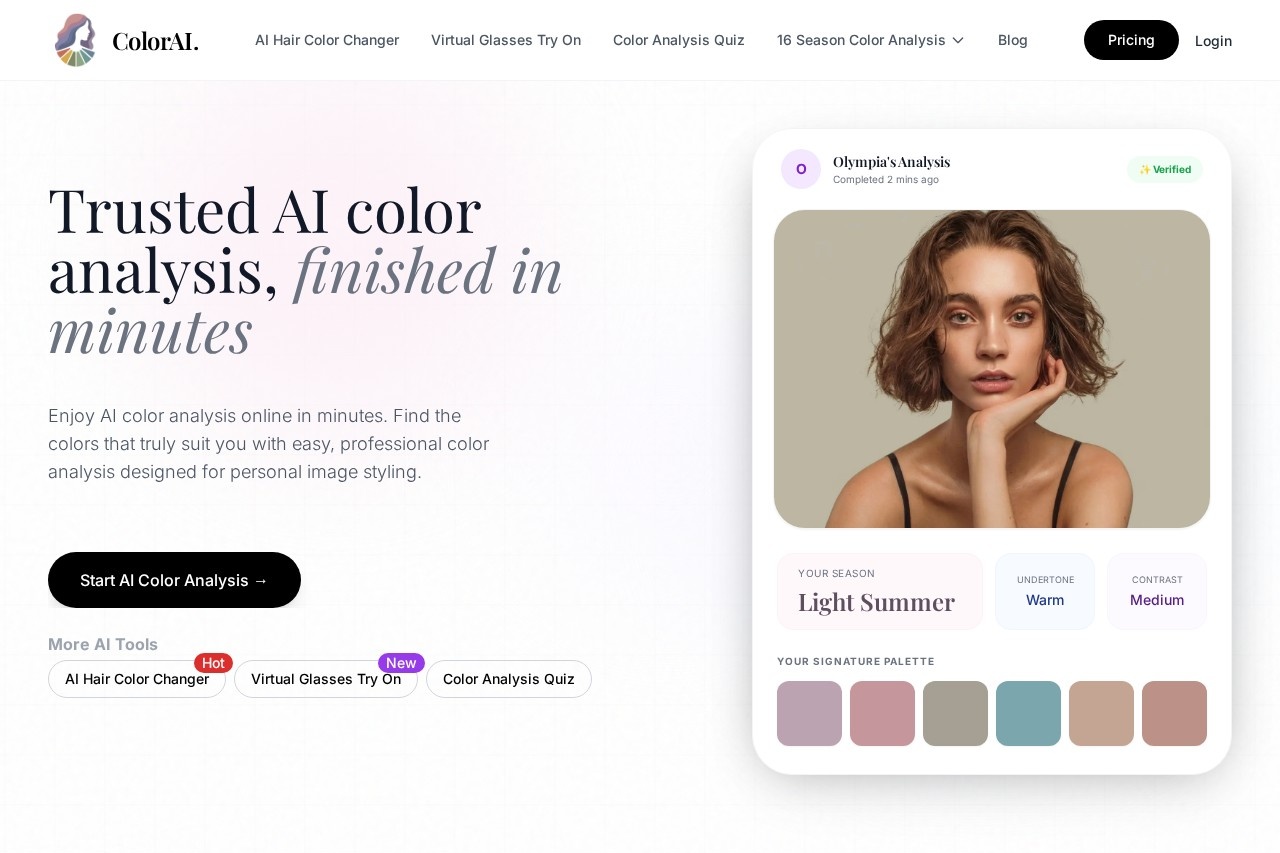 AI Color Analysis
