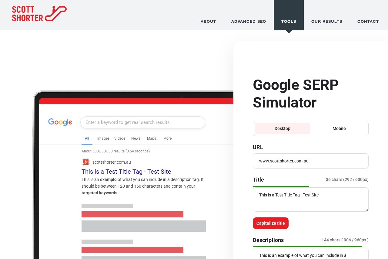 SERP Preview Tool
