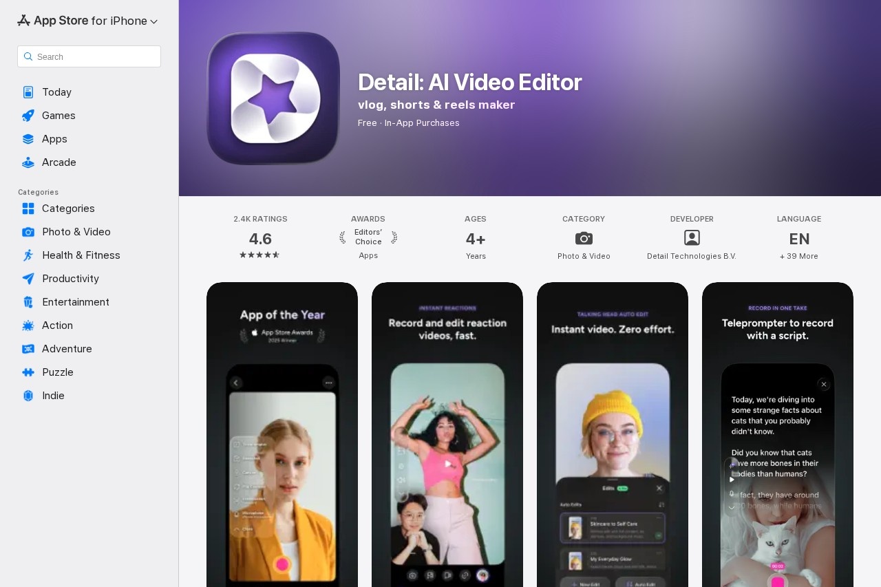 Detail: AI Video Editor