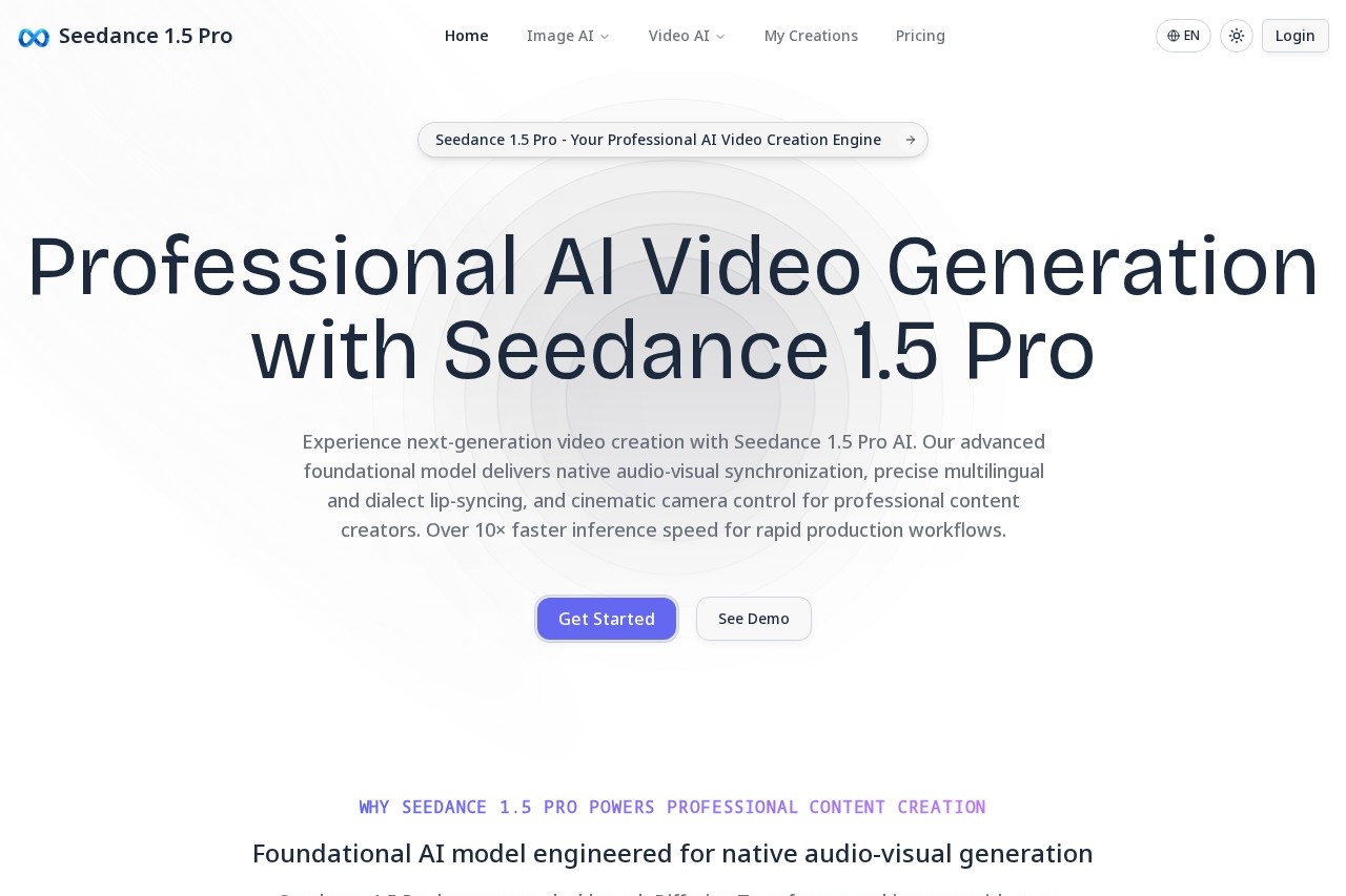 Seedance 1.5 Pro