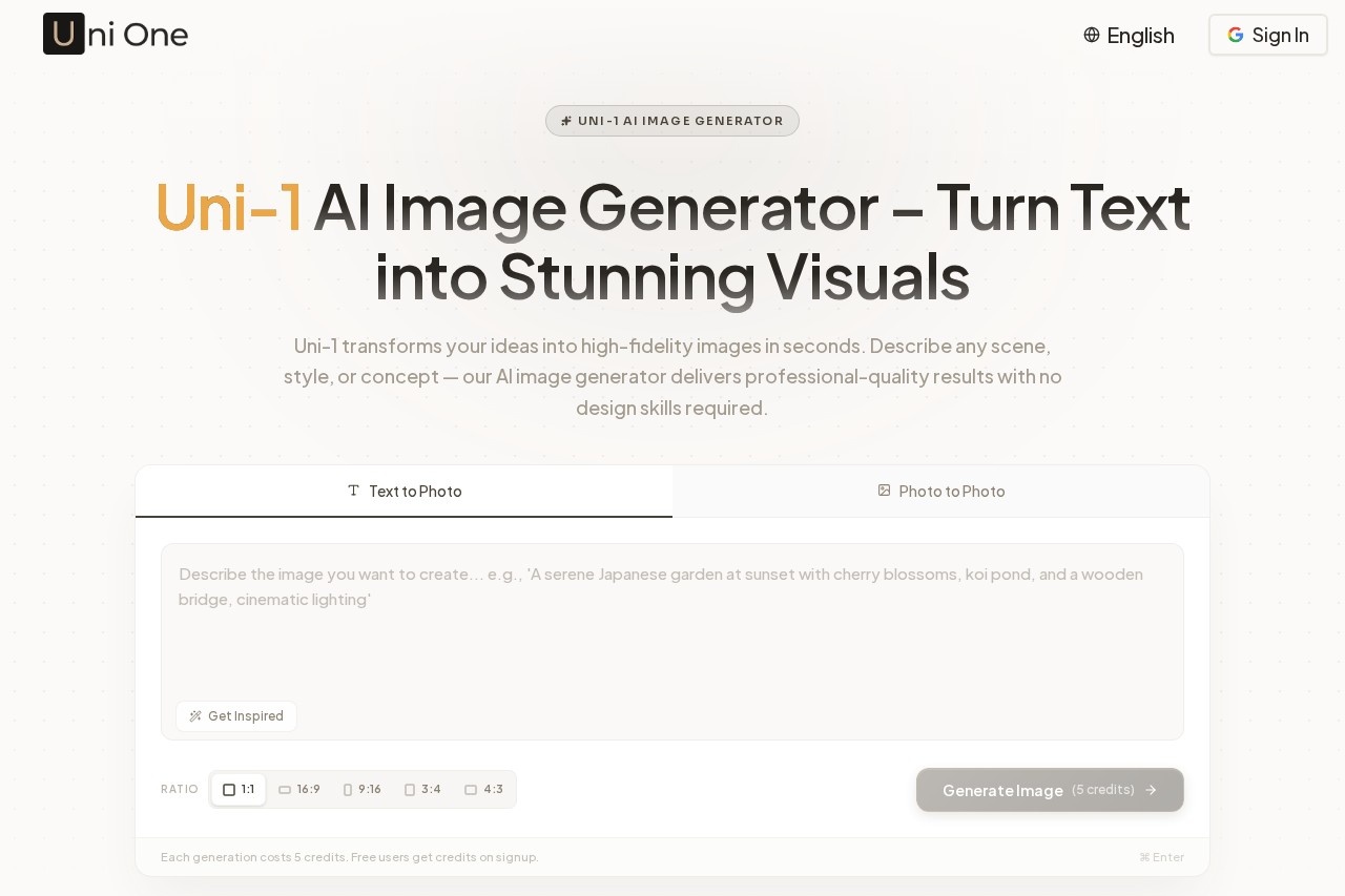 Uni-1 AI Image Generator