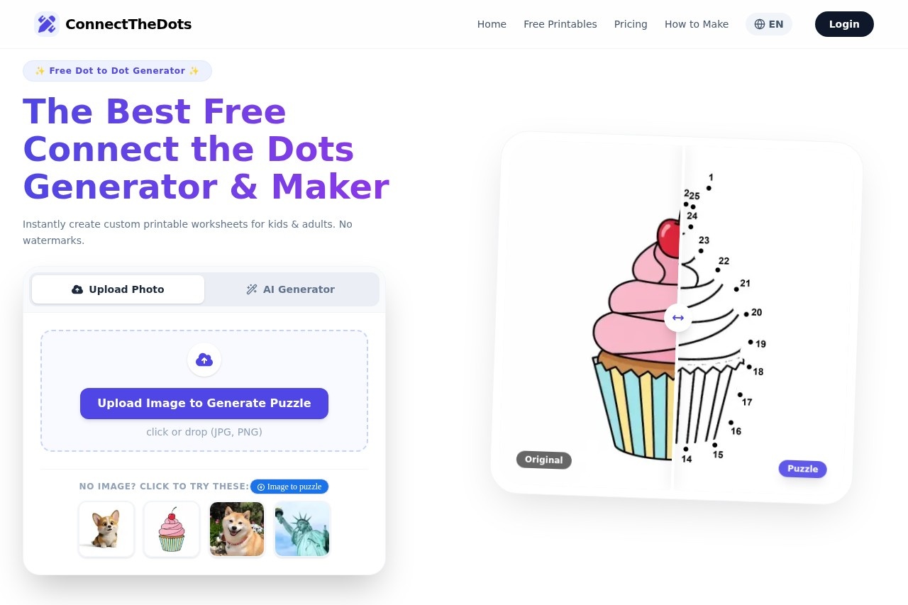 Free Connect the Dots Generator
