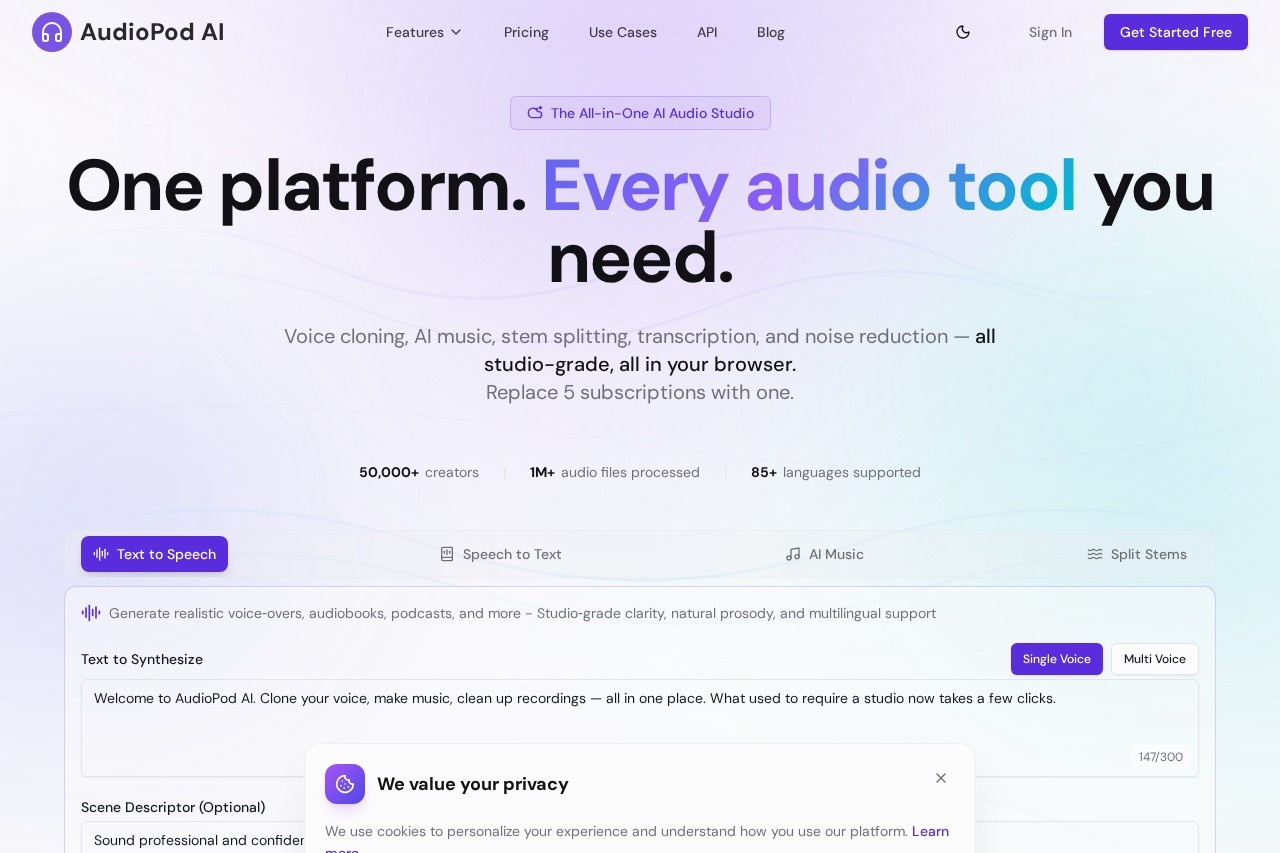 AudioPod AI