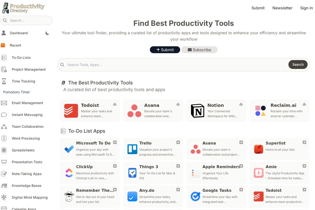 Productivity Directory