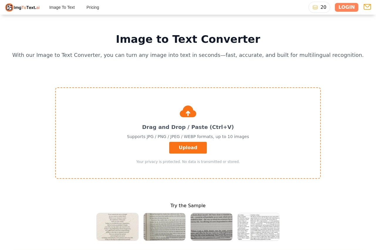 Image to Text Converter
