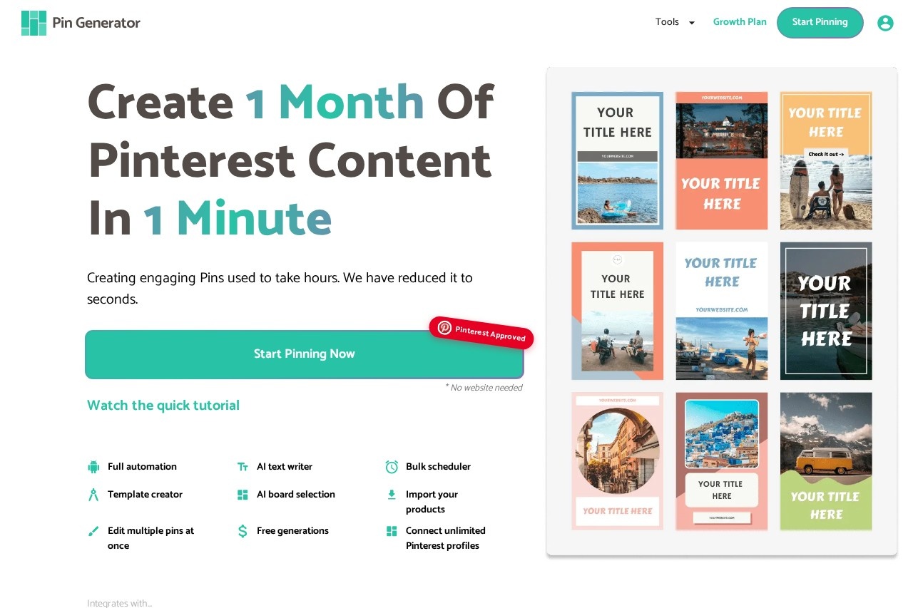 Pinterest Pin Generator