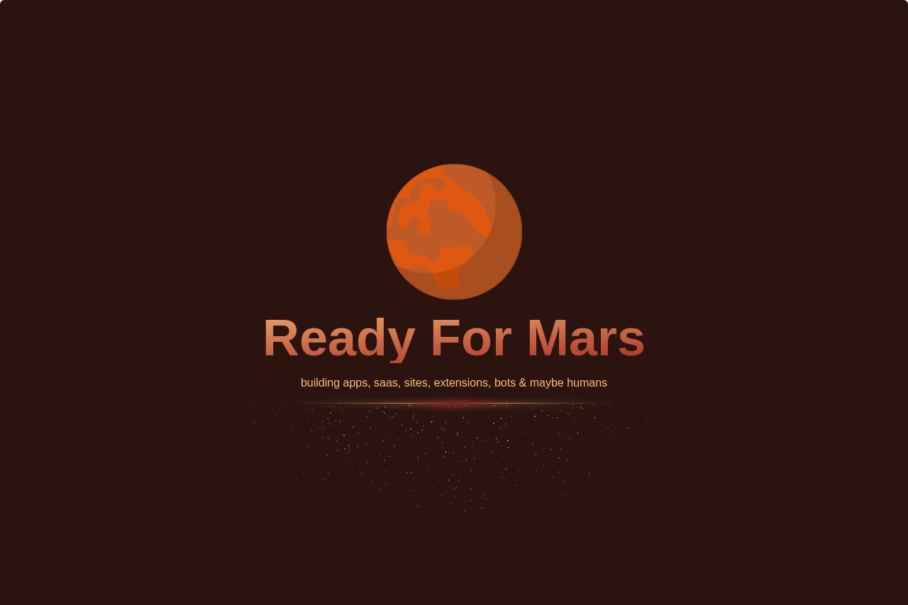 Ready For Mars